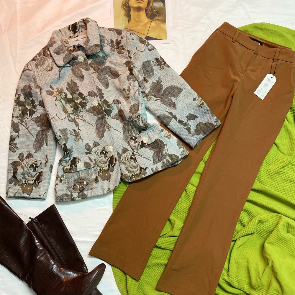 Express Brown Straight Leg Pants